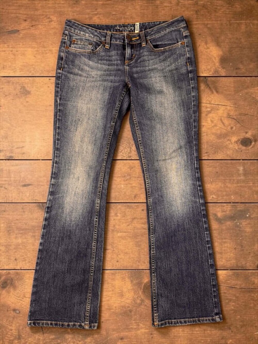 American Rag Cie Womens Bootcut Jeans Size 5 R Stretch Low Rise 30x30